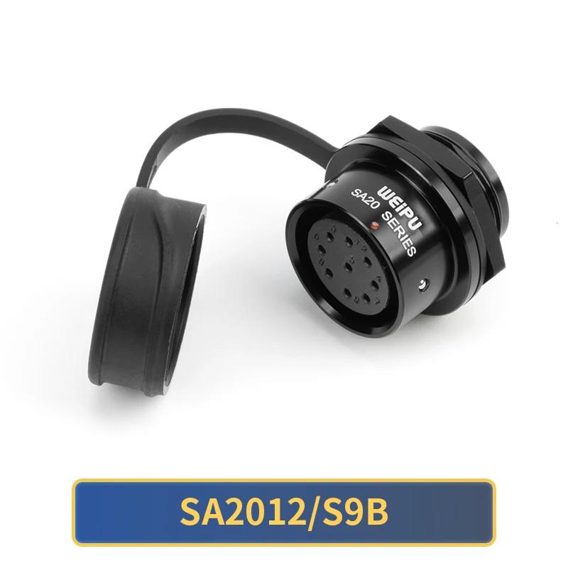 WEIPU Waterproof Power Connector SA20 Series 2-15 Pin Male Plug Female Socket Panel Mount Aviation Connector Electrical Systems