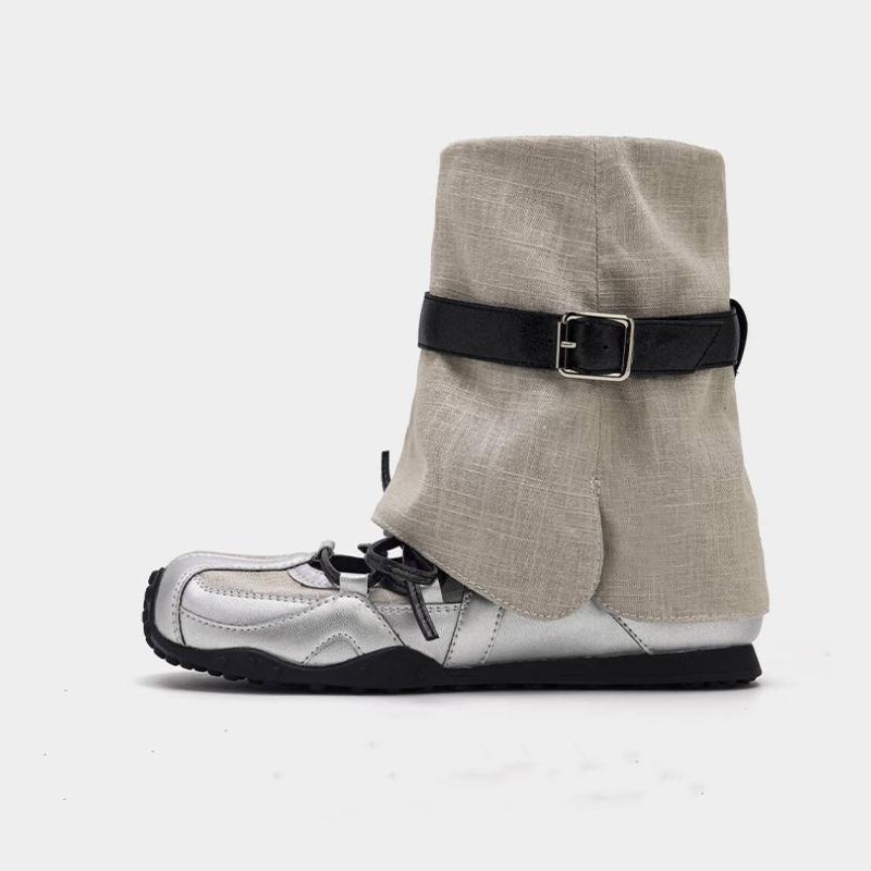 Pants, thick-soled German training shoes women's 2025 new summer casual Forrest Gump Mary Jane single shoes sports cool boots short boots