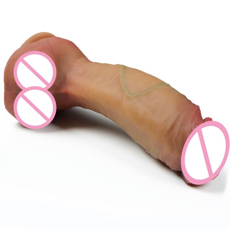 Super Realistic Dildo Dual-Layer Liquid Silicone Dildos Sex Toys For Women G-Spot Masturbation Realistic Penis Huge Consolador