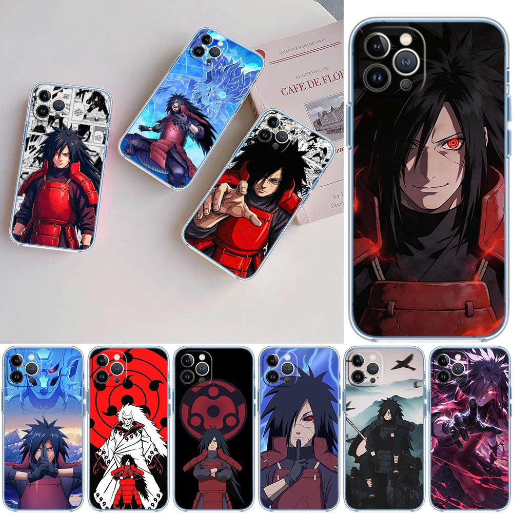 LO74 NARUTO Uchiha Madara Soft Shell Transparent Phone Case for Samsung Galaxy A04 A04S A14 A23 A34 A54 M23 M33 M52 M53