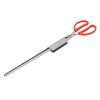 Crab Tongs Stainless Steel Plastic Handles 51cm Length Slot Tip Design Thicken Heat Resistant