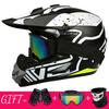 Full Face Mountain Bike Helmet With Goggles Gloves Mask Downhill MTB Trail Riding