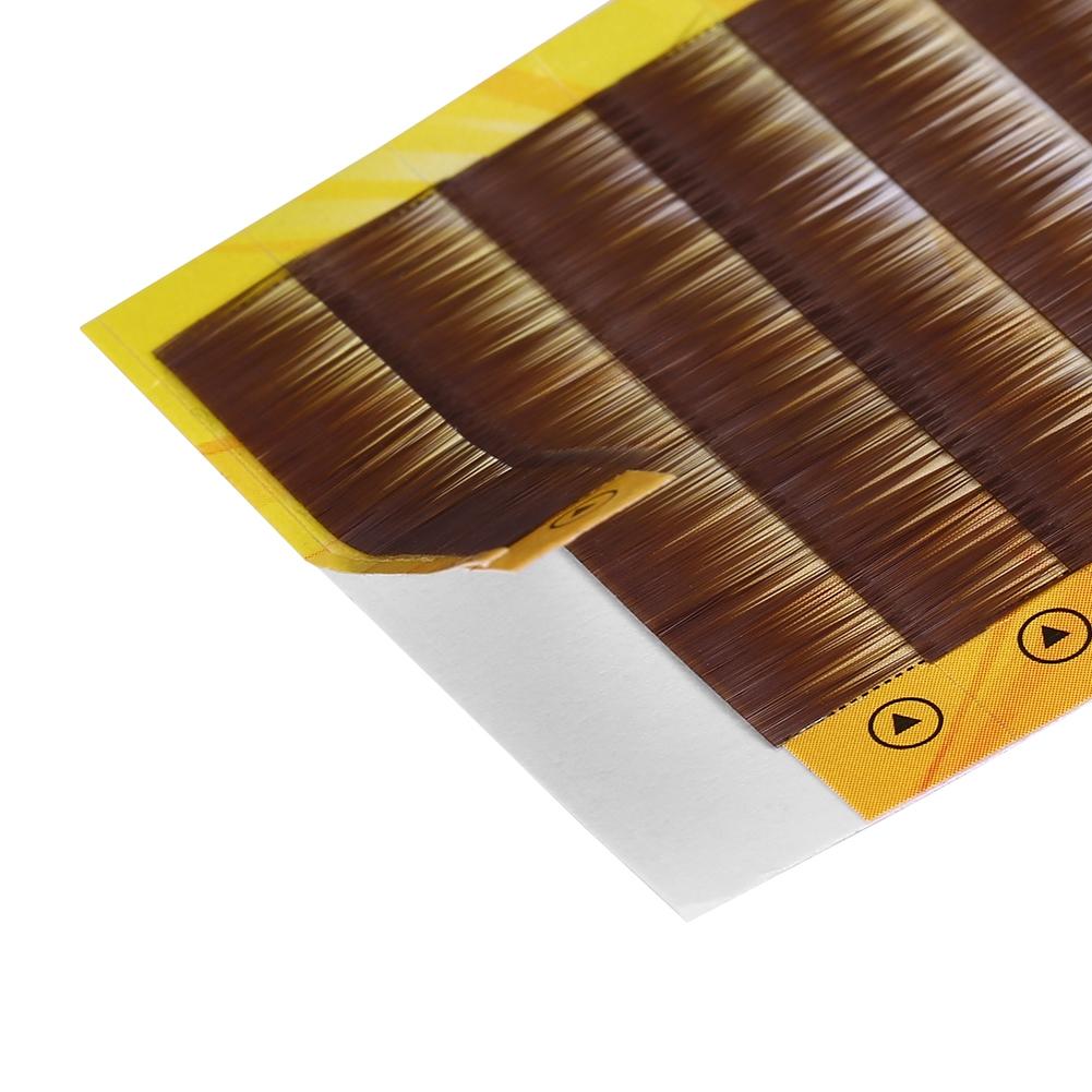 Mixed Dark Brown False Eyebrow Extension Fake Eyebrow Enhancer Individual Eyebrows 5-8mm