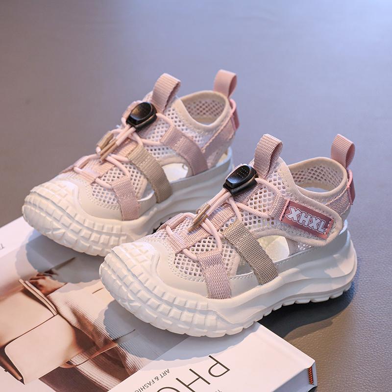 Summer Children's Outdoor Trekking Sandals Kids Boys Girls Flat Non Slip Collision Avoidance Quick Drying Beach Shoes