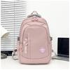 Nylon Backpack Casual And Versatile Stylish Letter-Print Student Schoolbag Large Capacity Lightweight And Durable Double-Shoulder Bag