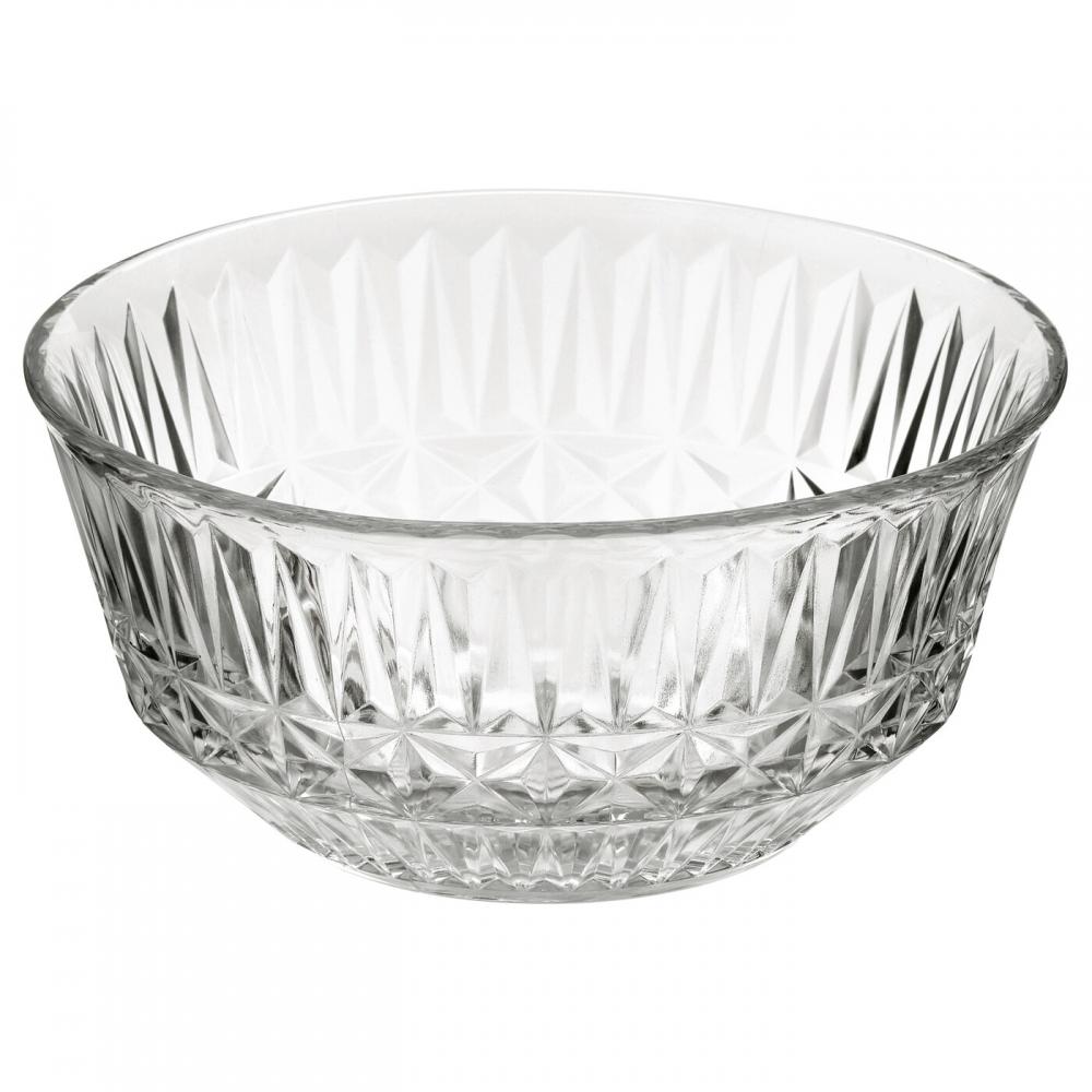 

ИКЕА С ЛЛСКАПЛИГ Миска стеклянная с рисунком 15 см