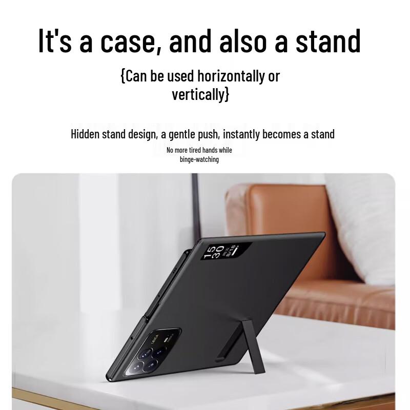 Xiaomi Mix Fold 4 Leder-Flip-Hülle mit Ständer