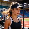 Unisex Hat, Running Sports Sun Hat, Monochrome Empty Top Hat