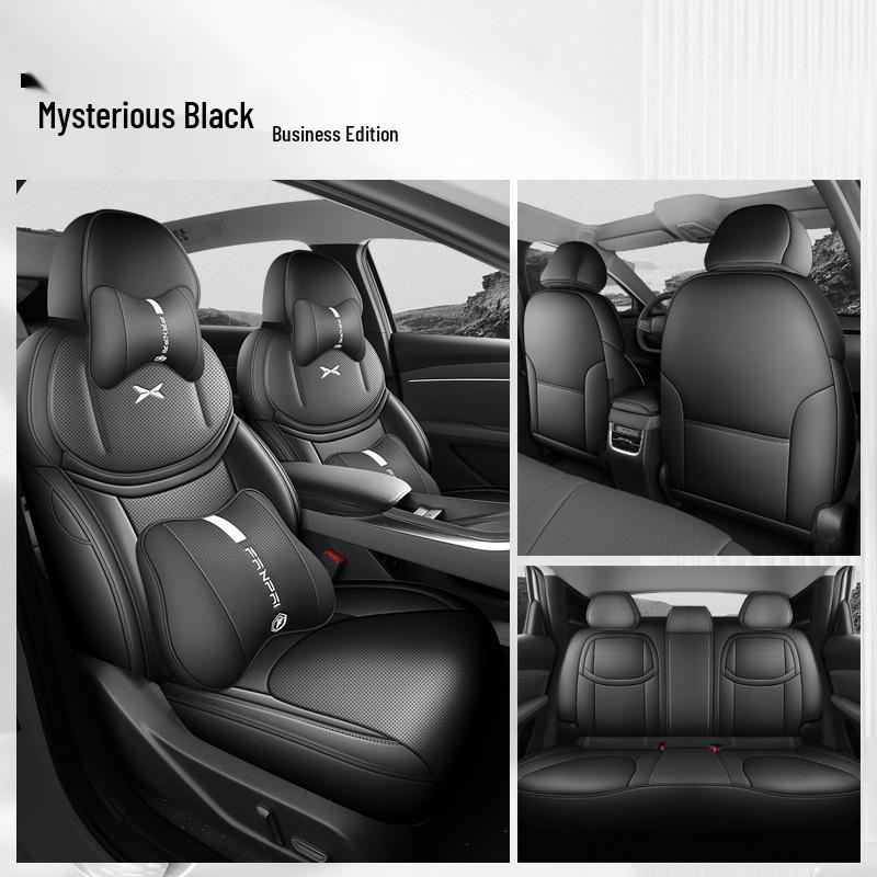 XPeng MONAM03 Leather Car Seat Cushion Set - Universal All-Season Full Coverage for Five Seats