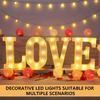 16cm Alphabet Letter LED Lights Marquee Sign Number Lamp Decoration Night Light For Party Bedroom Wedding Birthday Christmas