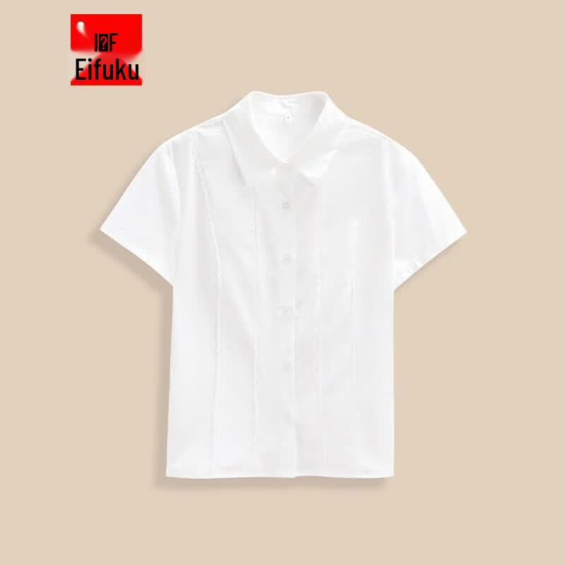 IEF 2026 Summer French Style Shirt Top L