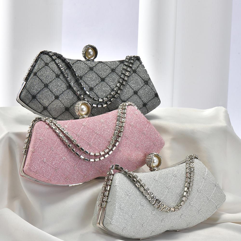 Plaid Personality Evening Clutch for Women – Spring/Summer Temperament Banquet and Underarm Handbag