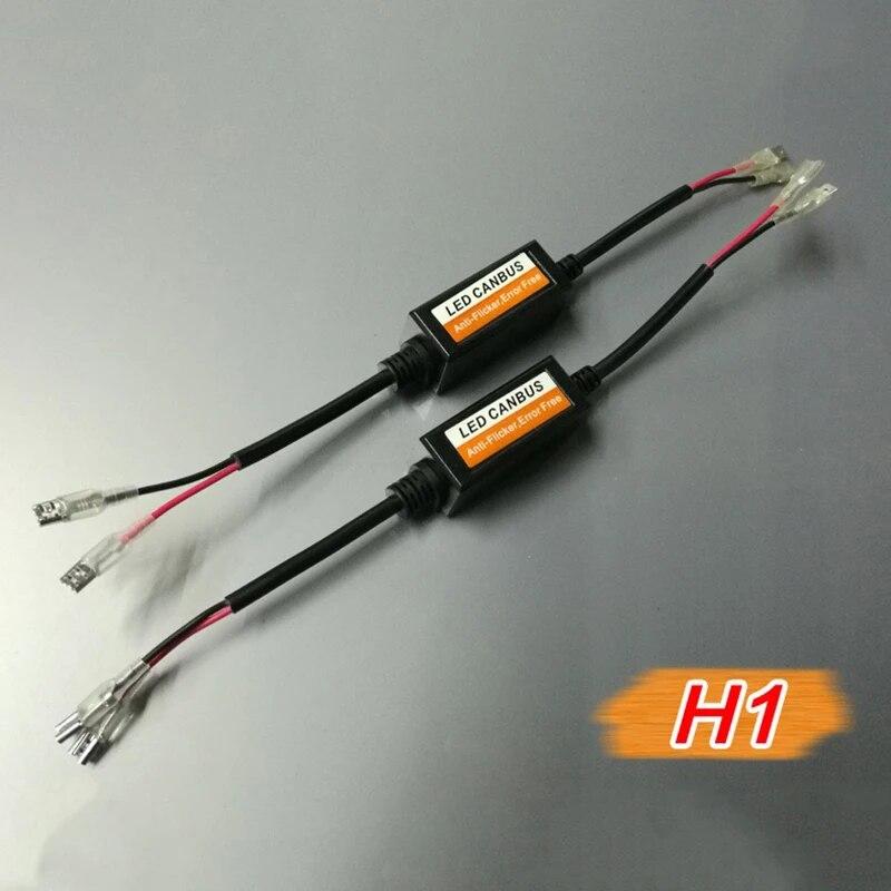 1Pair Led Canbus Decoder Lamp Failure Elimination Resistor H1 H4 H7 9005/9006/9012 Headlight Canceller Car Light Accessories