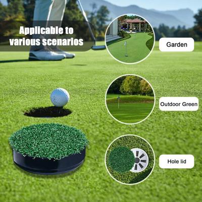 Cubierta universal para hoyo de putting green de golf, para exteriores y patio trasero.