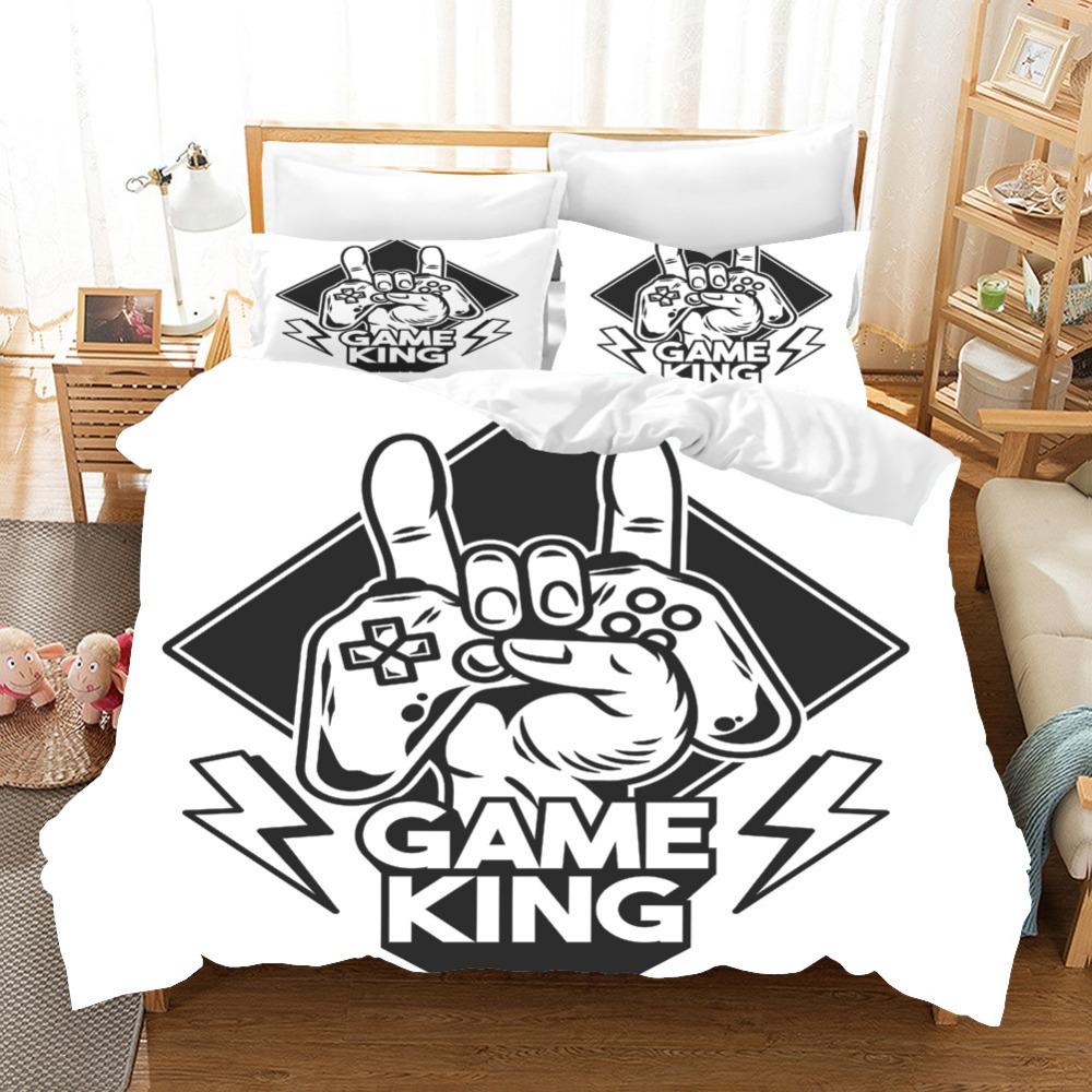 Gamepad Digital Printing Bedding Four-Piece Set Three-Piece Set Bed Sheet Quilt Cover