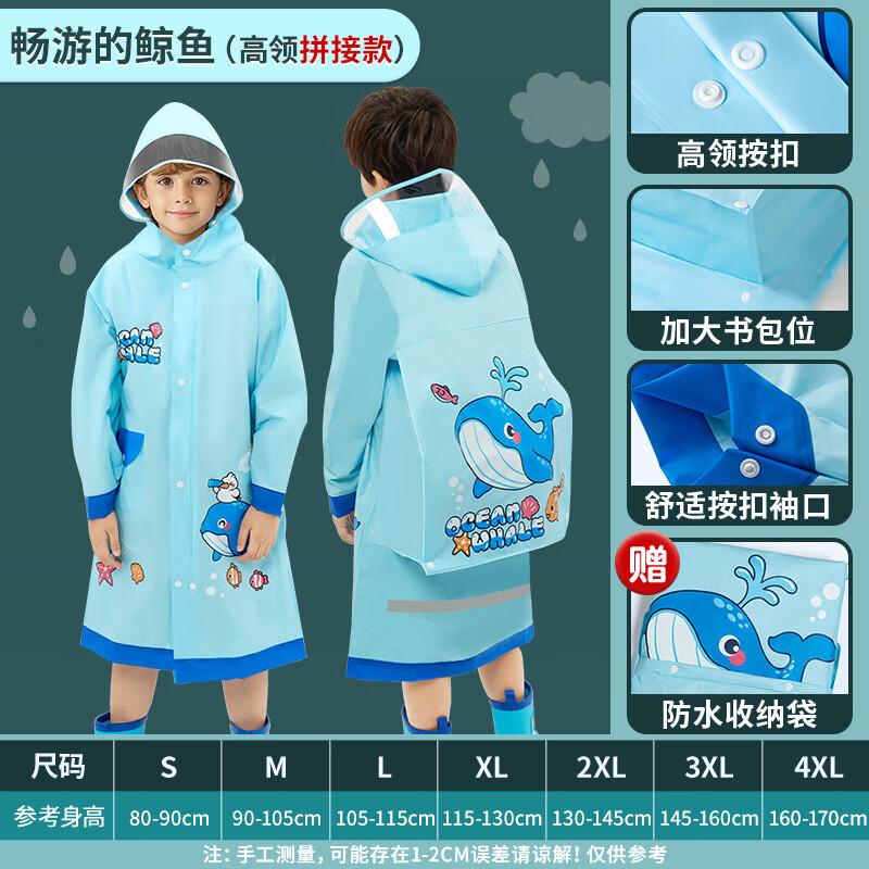 Children s Full-Body EVA Raincoat with Backpack Space