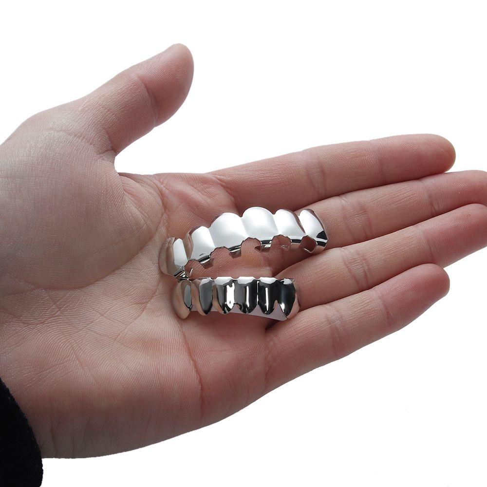 Cheap Fashion Hip Hop Body Jewelry Vampire Fang Top & Bottom Grillz