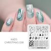 kads 14 Designs Nail Art Stamping Template Christmas Halloween Series Nail Print Stencil Plate Snowflake Animal Leaves Image Nail Plates