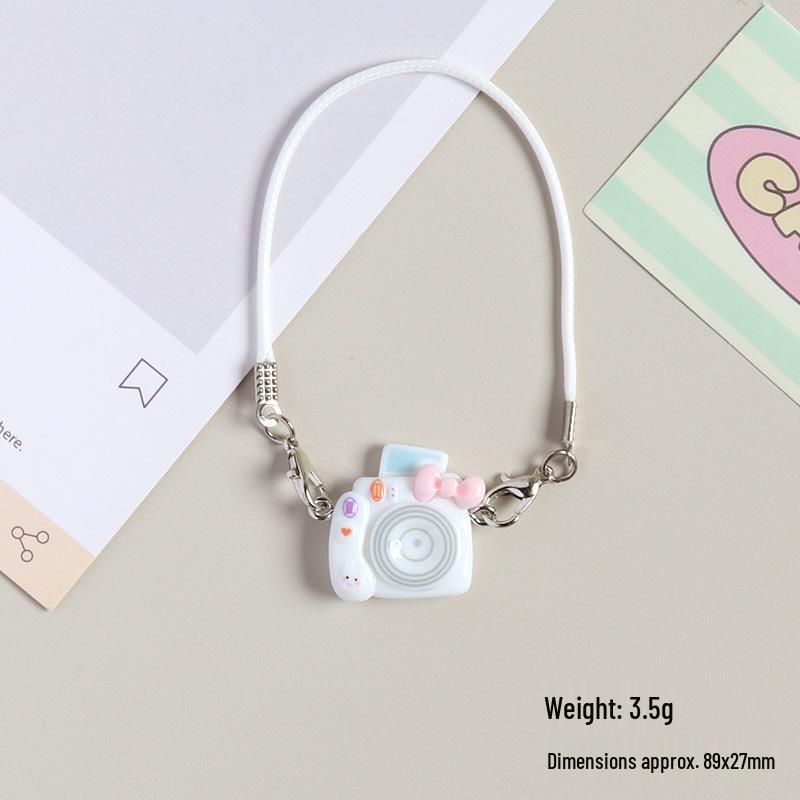 Dollhouse Bow Knot Cartoon Camera Pendant Necklace