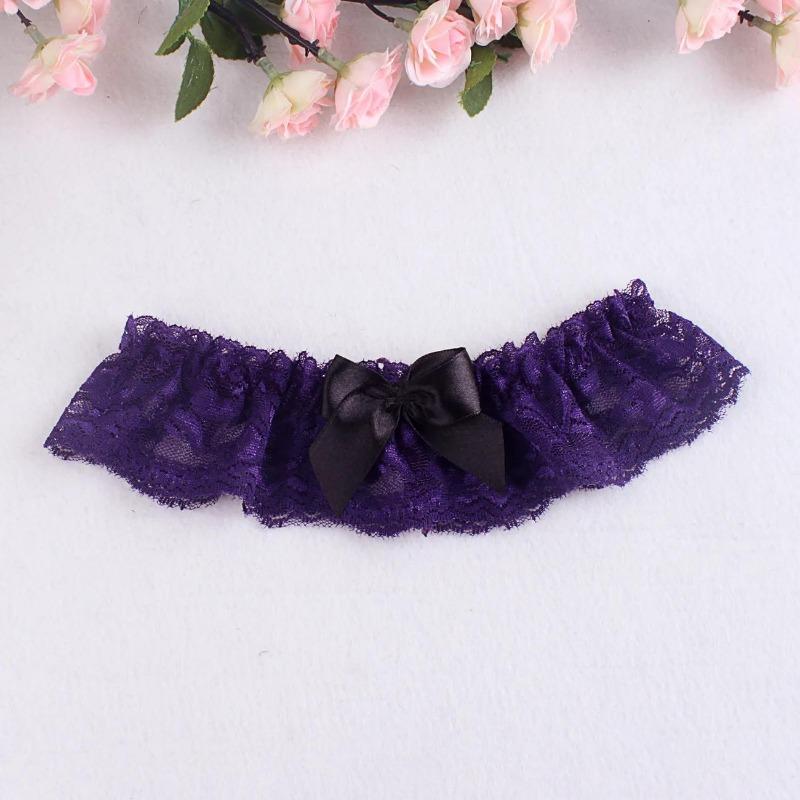 Wedding Garter Lace Floral Sexy Leg Garter Belt White Bowknot Bridal Lingerie Lace Leg Ring Loop Party Cosplay Suspender