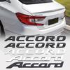 1pcs 3D ABS Car Rear Trunk Emblem Stickers Tail Badge Side Decal Car Styling For S Accord Letter Logo Sticker Accessories