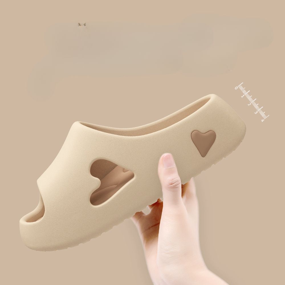 House Slipper Flip Flop Women Love Heart Platform Cloud Outdoor Indoor Summer Soft Sandal Slides Ladies Home Hotel Shoe Flat EVA