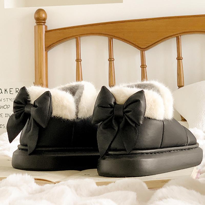 Outdoor Non Slip Thick Sole Snow Boot Bow Shoe Waterproof Boots