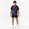 Table Tennis Game Short JTTA Dress Size Size L Shirt, Sleeve, Certified, Moisture-Wicking, Quick-Drying, Unisex, Navy, 82JAC102,