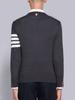 Round Neck Unisex Wool Sweater - Trendy Two-Button Four-Bar Design for Autumn/Winter