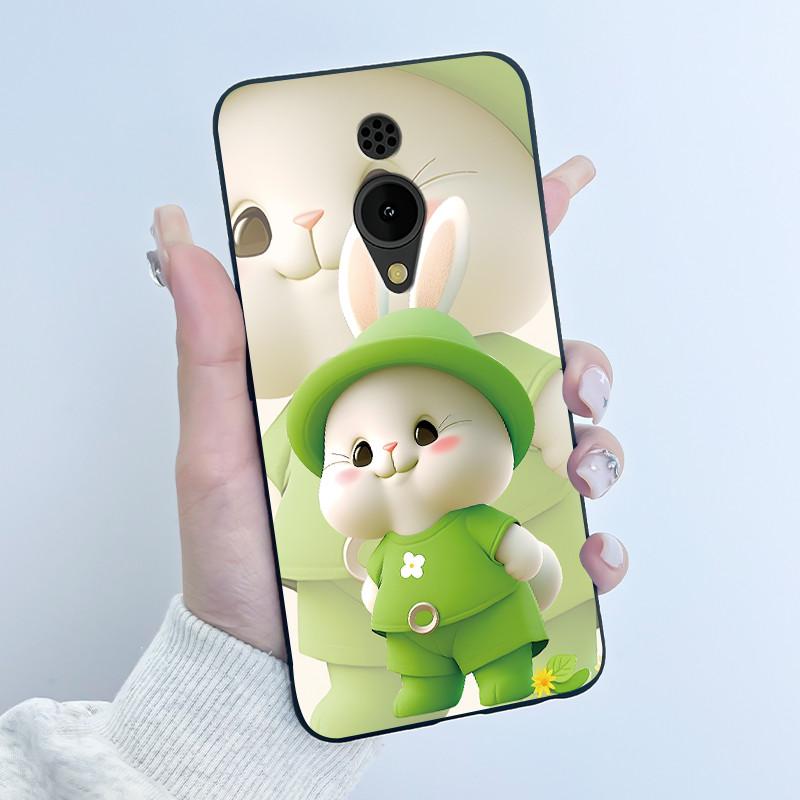 Phone Case For Nokia 150 2G 2023 Casing Luxury Cute Love Rabbit Funny Cartoon Black Matte Soft Silicone Shockproof Cover Shell