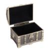 Zinc Alloy Jewelry Storage Case Engraved Pattern Metal Treasure Chest  Dresser Tabletop
