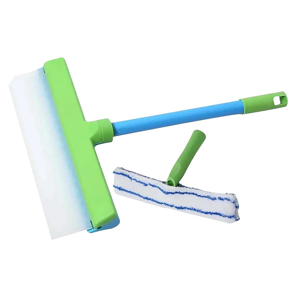 Window Squeegee Kit Window Cleaner Microfiber Scrubber Complete Glass Cleaning Set Glass Cleaning Tools for Shower Glass Mirror