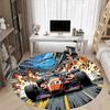 1PC Racing Speed Office Round Area Rug,  Mat Suitable ForOffice, Under Office Chairs Bedroom Living Room Home Decor, Room Deco