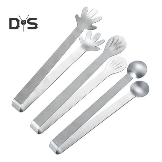 

3 шт. зажимы для еды из нержавеющей стали в форме ракушки с гладкой ручкой для хлеба, буфеты, барбекю, многофункциональные щипцы для обработки продуктов 3pcs