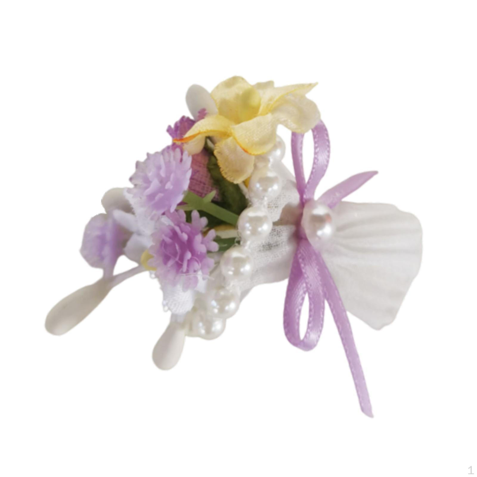 

Красивые куклы, связанные вручную, букет цветов, модель, миниатюрные игрушки для девочки 15-17 см фиолетовый