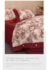 Fashionable and high-end floral print cotton and linen wedding four piece set - buttons by the Seine River