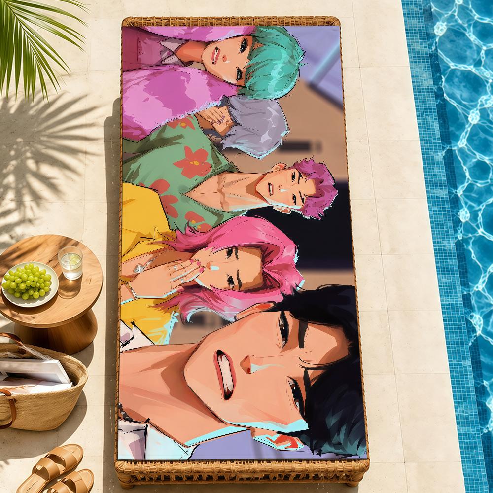 anime k-k-popS soft Beach Towel Trip swim d-demonS Pool bath h-hunters-S Gym M-Mira R-Rumi home room Z-Zoey meme Decor Gift