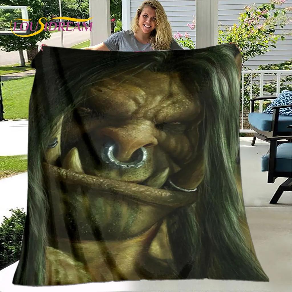 WOW, World of Warcraft Game Gamer Soft Plush Blanket,Flannel Blanket Throw Blanket for Living Room Bedroom Bed Sofa Picnic Cover