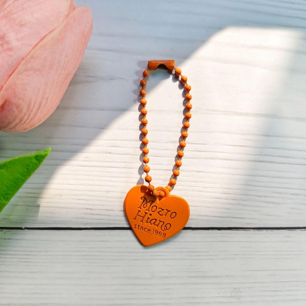 Bonbonfarbenes doppelseitiges Liebesanhänger Perlenketten Schlüsselanhänger - Kreatives DIY-Accessoire