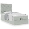 Maison Exclusive - Cadre de lit ottoman avec matelas gris clair 80x200 cm velours