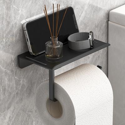 Suporte de papel higiênico rack de armazenamento de plástico toalha de cozinha colocação de garrafas de tempero rolo de parede do banheiro armazenamento de telefone de papel