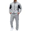 Herren Farbiges Sport-Trainingsanzug Jacke und Hose Set für das Training