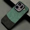 Barevné Splicing Alcantara Pouzdro na Telefon pro OPPO Find X9 Pro & FindX9 PC+TPU Okraj Semišová Kůže Kožešinová Kůže Plné Krytí Pevný Kryt