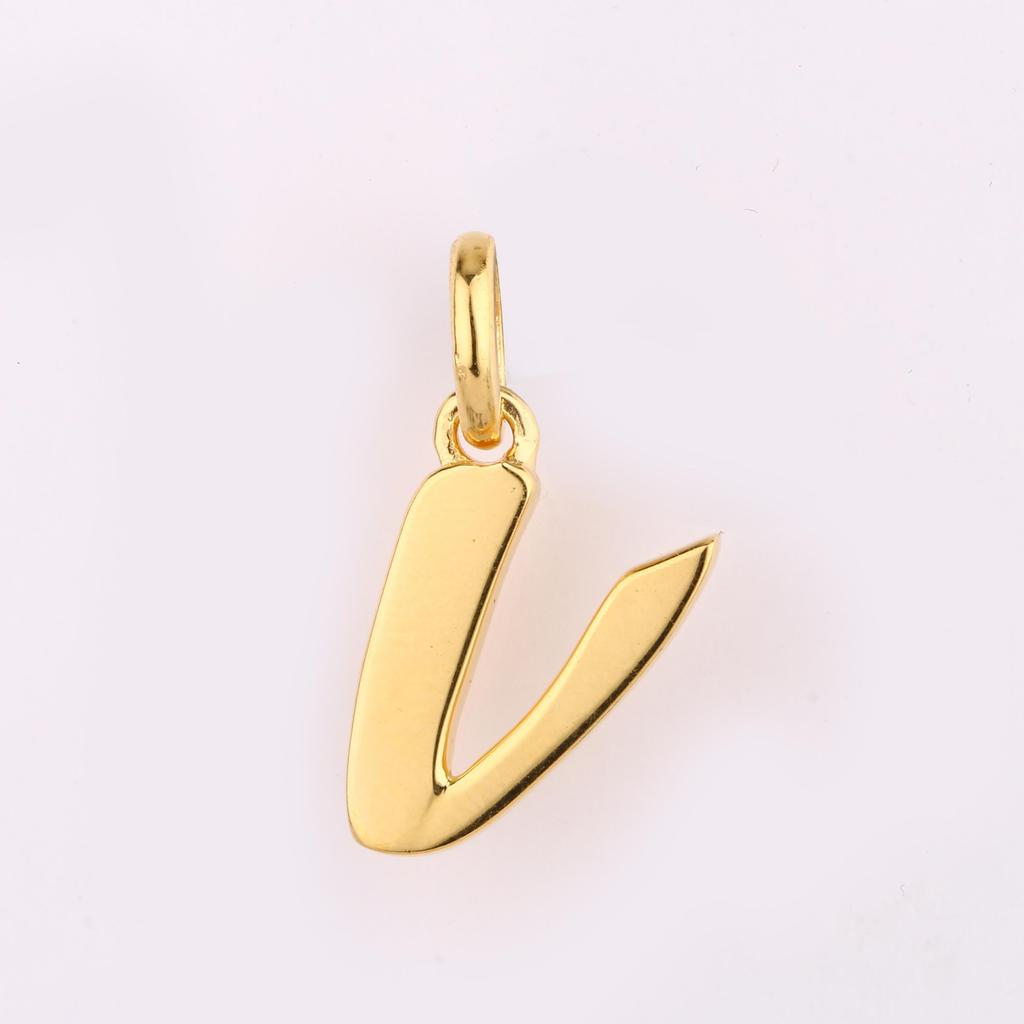 Plain Metal Pendant 925 Sterling Silver Gold Plated Minimalist Jewelry Gift for Her