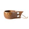 Akazienholz Milchtasse Frühstückstasse Schildkrötenpanzer Finnische Tasse Camping Praktische Tasse Tragbare Outdoor-Tasse Dropshipping Bushcraft
