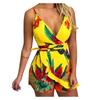 Women Sleeveless Sequins Sexy Trade  Printed Casual Slim Jumpsuit