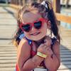 Heart-shaped Kids Sunglasses UV400 Protection Vintage Style Cute Full Rim Eyewear for Girls Boys Outdoor Sun Glasses