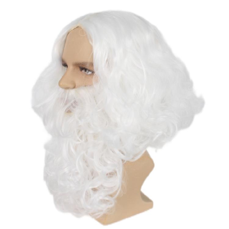 Santa Clause Beard and Wig Santa Costume Accessories Set for Christmas Kid Birthday