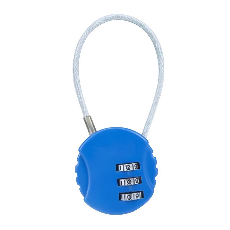 Rustproof Zinc Alloy Anti-theft Steel Cable Lock for Helmets and Bicycles