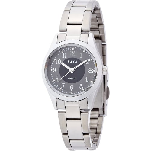 

Fieldwork Women s Analog Petit Metal Watch, Black with Silver Metal Band, ST052Fp-1